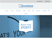 Tablet Screenshot of consolidatedinsurance.com